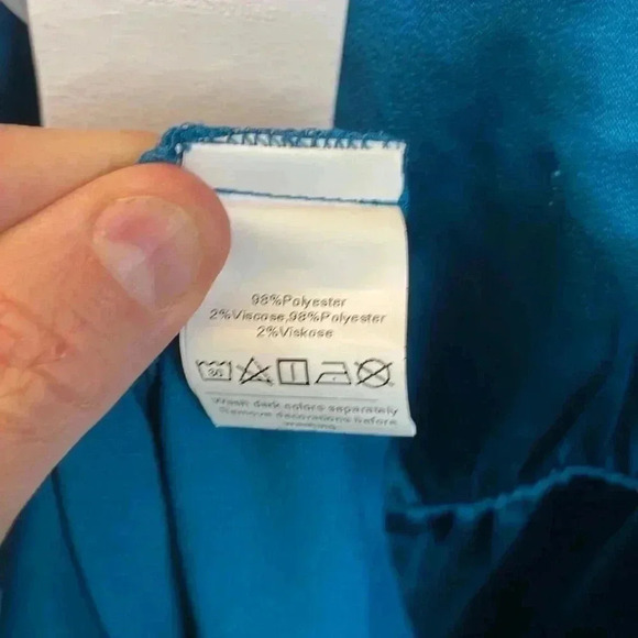 GRACE KARIN Long Sleeve Satin With Slit Elegant Boat Neck High Waist Midi Dress - Picture 7 of 8